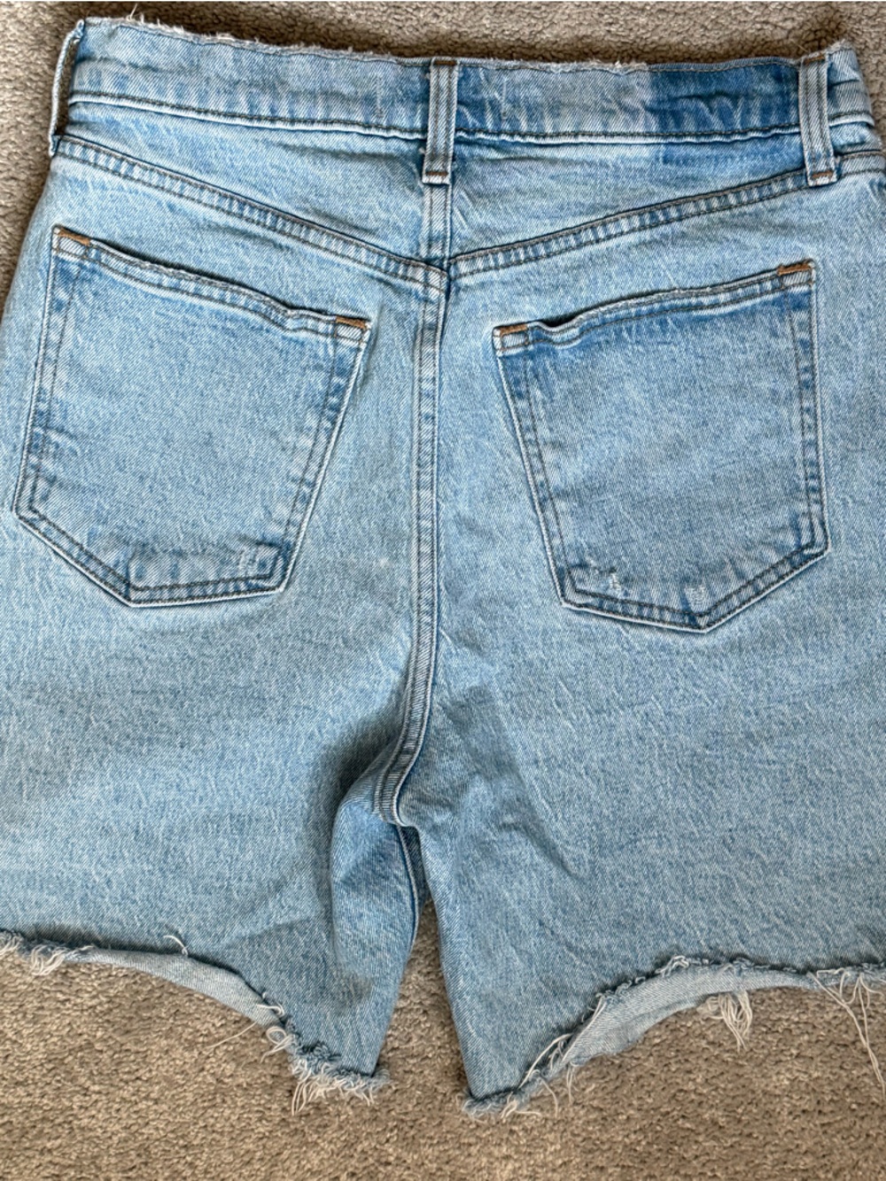 Abercrombie & Fitch 7in Inseam Dad Short High-Rise Light Wash Size W29/8 Denim - Picture 2 of 7